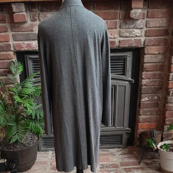 JM Collection Cardigan Grey - Picture 3 of 6